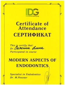 Сертификат обучения 10 Сажина Елена